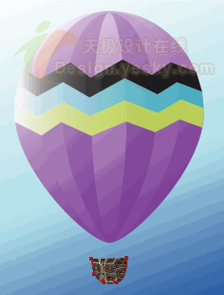 Illustrator实例教程：简单绘制热气球的方法